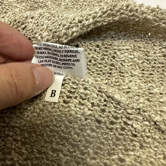 Eileen Fisher Open Knit Cardigan - Size M - Picture 8 of 8